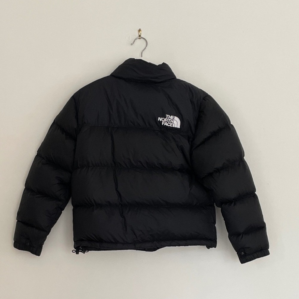 The North Face 700 Womens Black Down Puffer Jacket Ripstop Full Zip Medium M - Picture 2 of 16